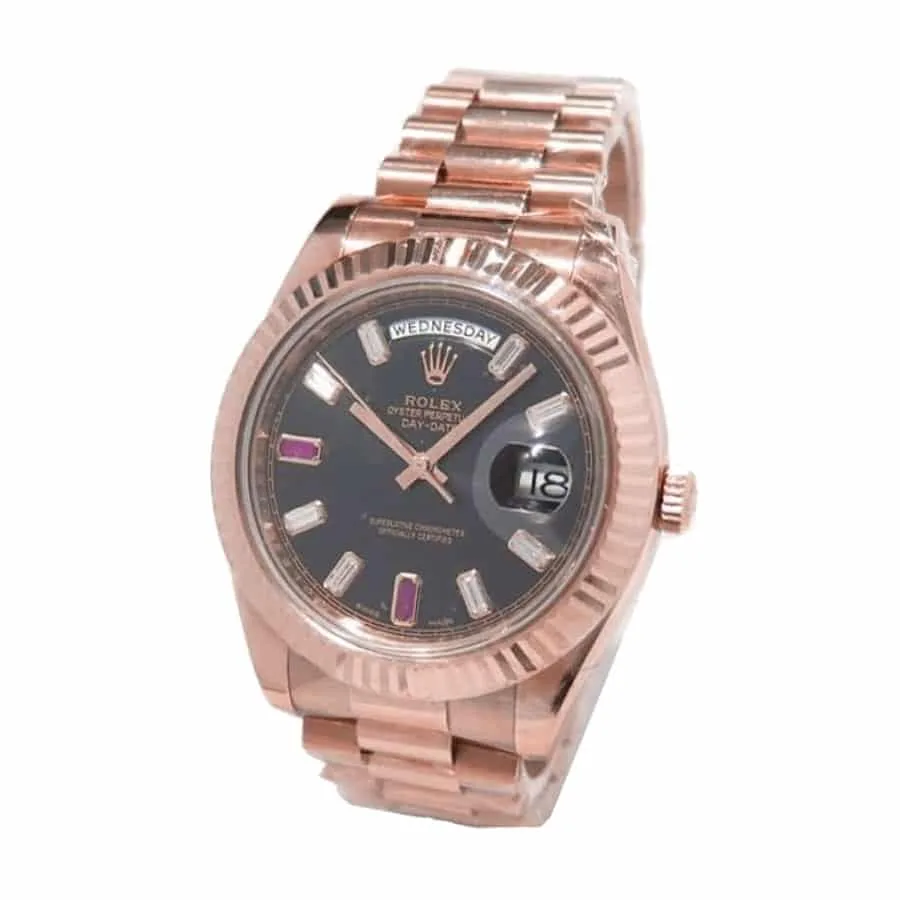 Rolex Day-Date II 218235 “Black Dial” Premium Replica 1:1 — detail 2