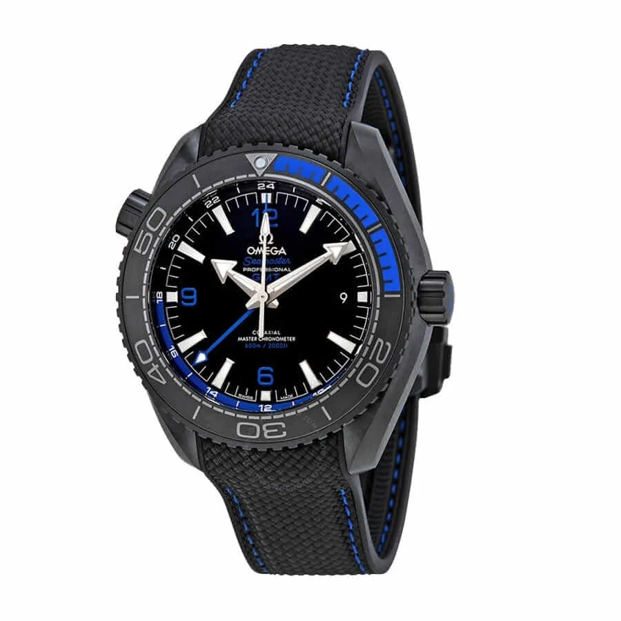 Omega Seamaster Planet Ocean Blue Ceramic Ref. 232.30.42.21.03.001 Ultra Clone 1:1 — detail 2