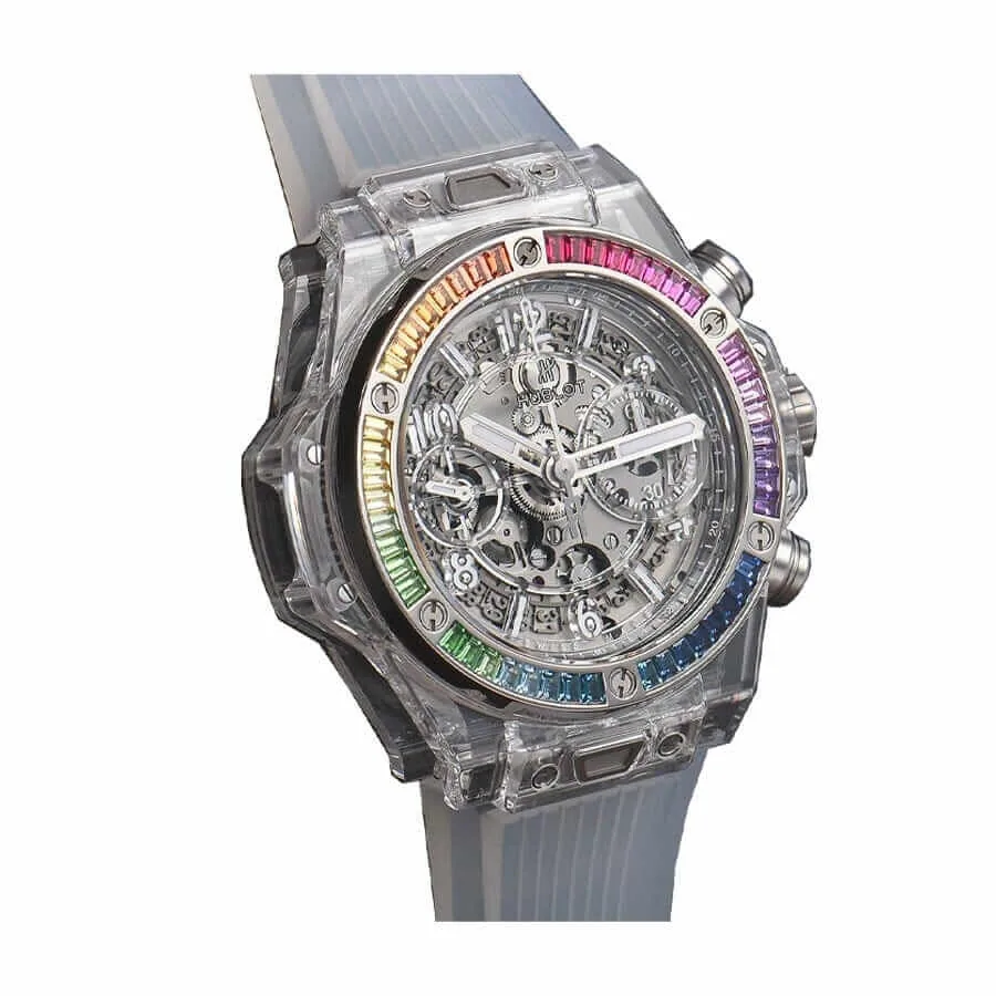 Hublot Big Bang Unico “Rainbow” Sapphire Case 411.JX.4803.RT.4099 True to Original Copy — detail 2