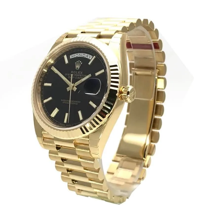 Rolex Day-Date 228398TBR “Black Dial” Replica — detail 2
