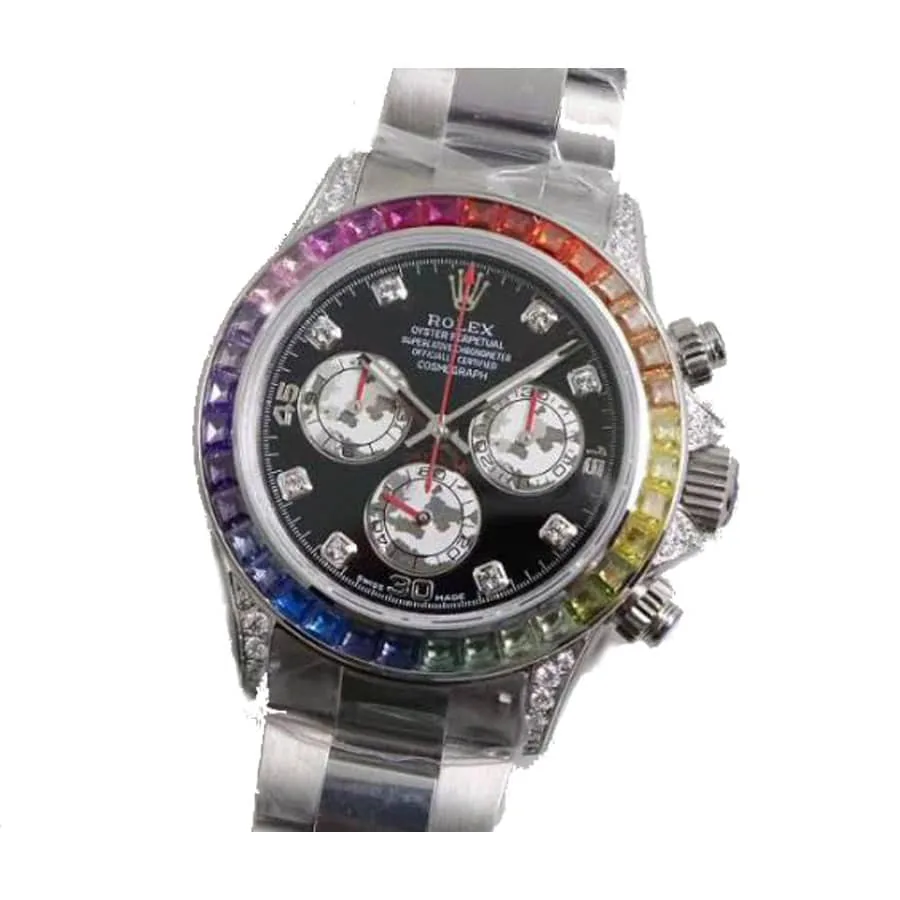 Rolex Cosmograph Daytona 116599RBOW “Black Diamond” Exclusive Clone Edition — detail 3