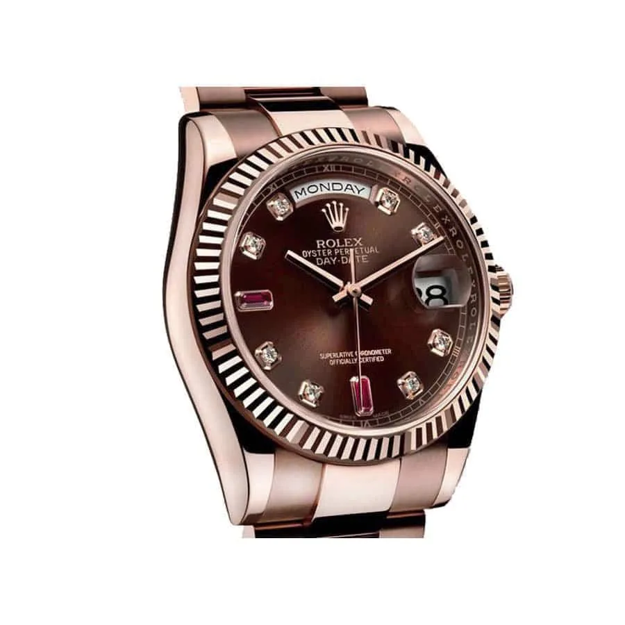 Rolex Day-Date 128235 “Chocolate Dial” Top Grade Clone 1:1 — detail 3