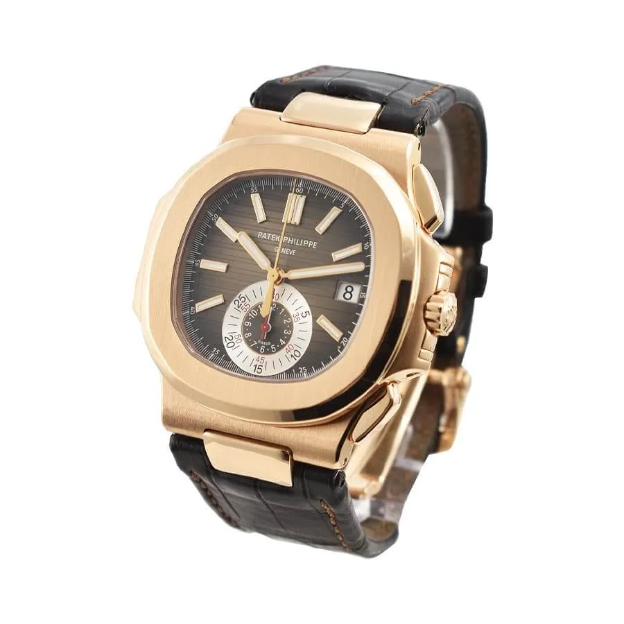 Patek Philippe Nautilus Chronograph Flyback 5980R-001 “Rose Gold” Premium Super Clone — detail 2