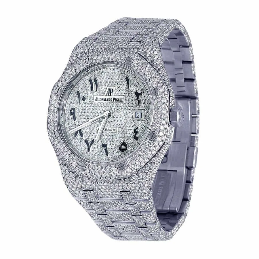 Audemars Piguet Royal Oak “Iced Out” 15400ST.OO.1220ST.02 Authentic Replica Edition — detail 2