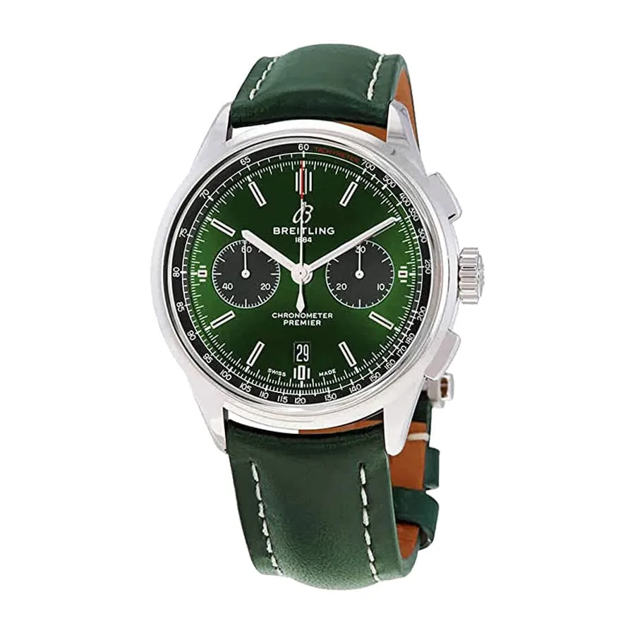 Breitling Premier B01 Chronograph AB0118A11L1X1 “Green Dial” Precision Duplicate 1:1 — detail 2