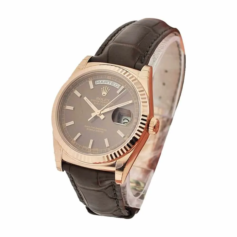Rolex Day-Date 118135-0002 “Brown Dial” Detailed Replica — detail 2