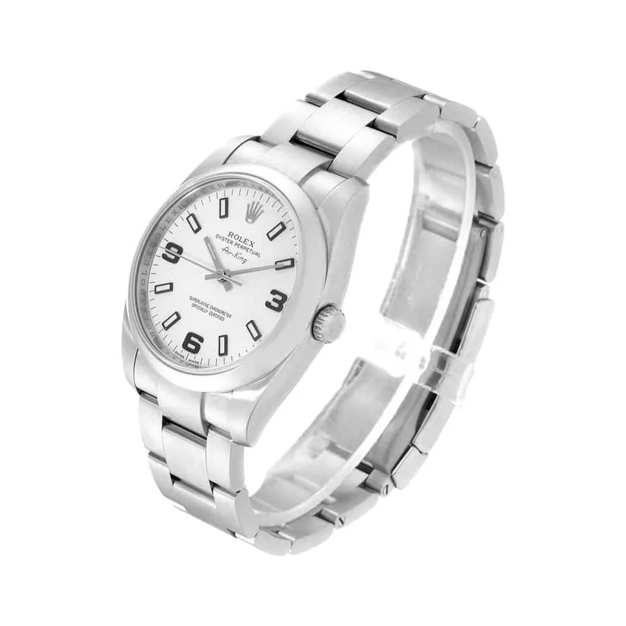 Rolex Air-King 114200 “White Dial” Elite Clone Edition — detail 2