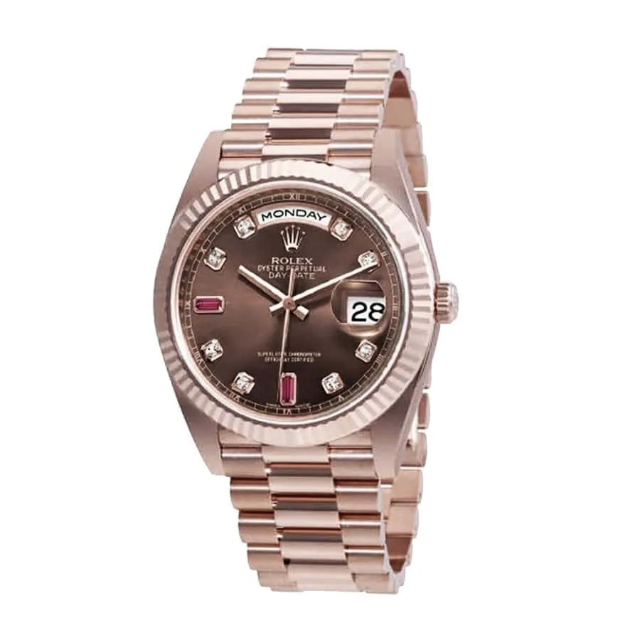 Rolex Day-Date 128235 “Chocolate Dial” Top Grade Clone 1:1 — detail 2