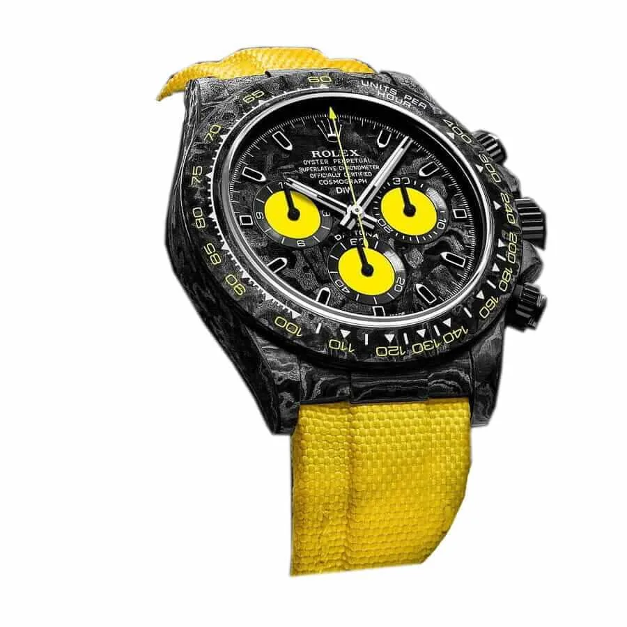 Rolex Cosmograph Daytona DIW “Lemon Edition” Ultra Realistic Replica — detail 2