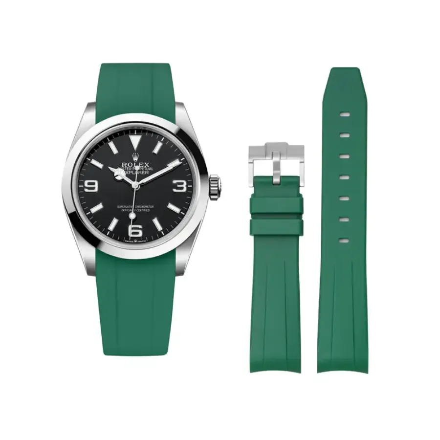 Rolex – Explorer I – Rubber Strap – Green