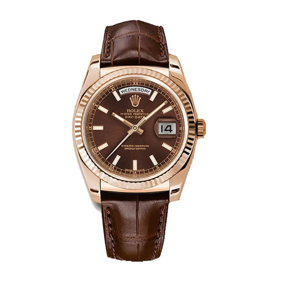 Rolex Day-Date 118135-0002 “Brown Dial” Detailed Replica