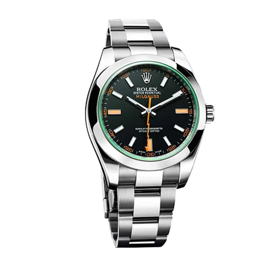 Rolex Milgauss 116400GV “Green Crystal” Exceptional Replica 1:1 — detail 2