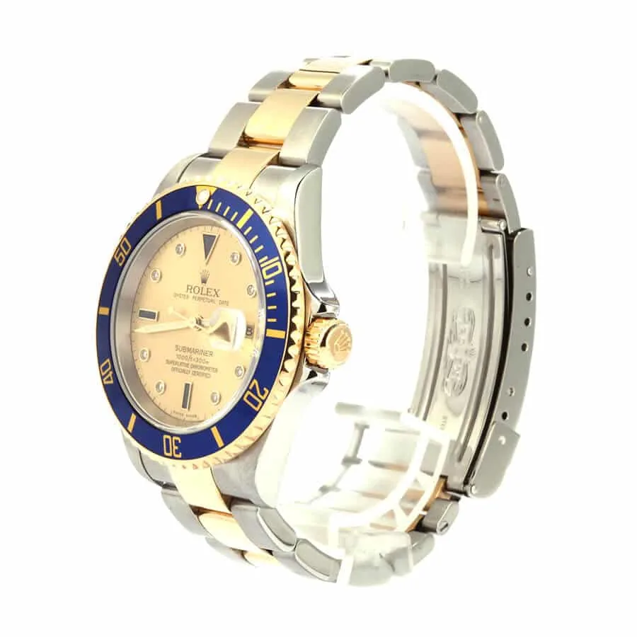 Rolex Submariner 16613 “Serti Two-Tone” Top Grade Clone 1:1 — detail 2