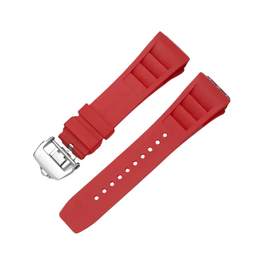 Richard Mille – 011-035-050-052-057-065 – Rubber Strap – Red
