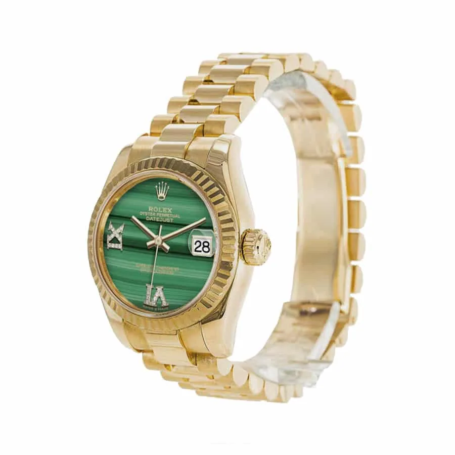 Rolex Datejust 126333 “Gold Green Dial” Signature Replica 1:1 — detail 2