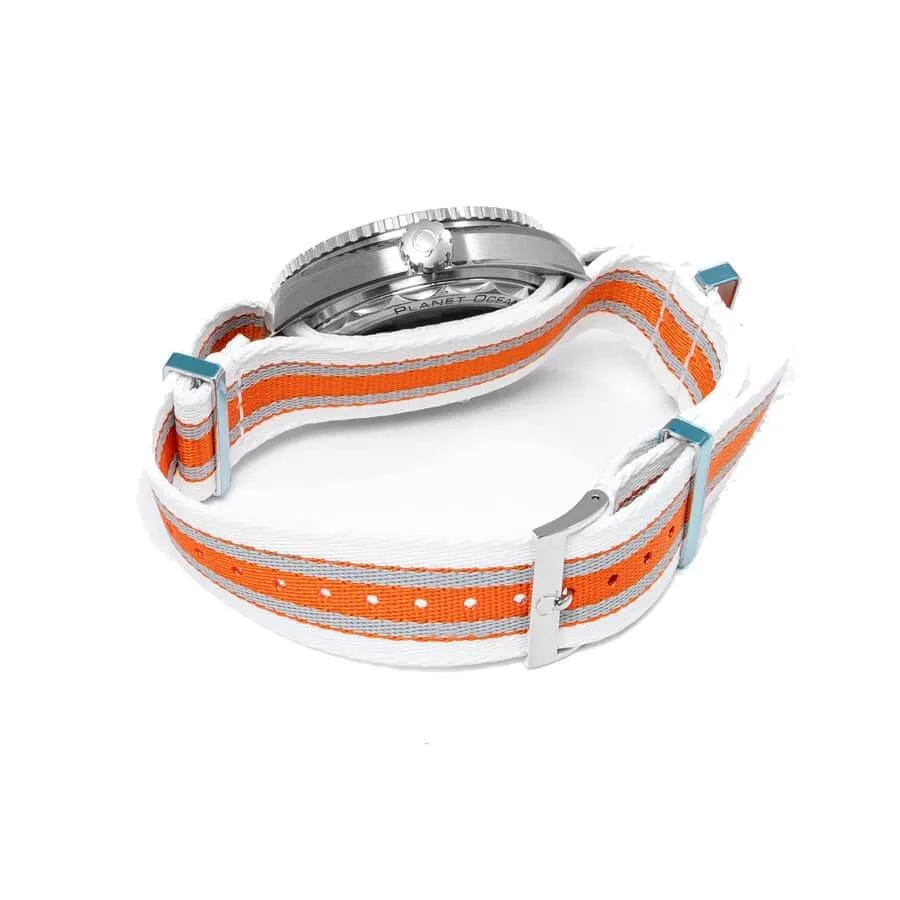 Omega Seamaster Planet Ocean 215.32.44.21.04.001 “Orange” Mirror Replica 1:1 — detail 2