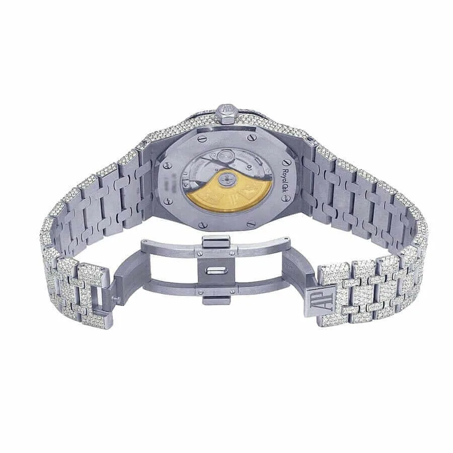 Audemars Piguet Royal Oak “Iced Out” 15400ST.OO.1220ST.02 Authentic Replica Edition — detail 3