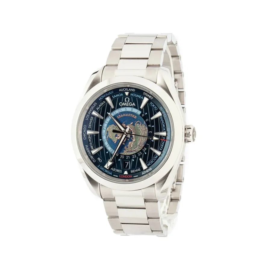 Omega Seamaster Aqua Terra Worldtimer 220.10.43.22.03.001 Signature Clone 1:1 — detail 2