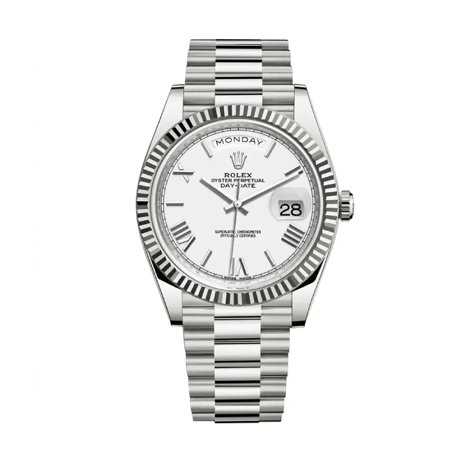 Rolex Day-Date M228239 “White Roman Dial” Elite Clone Edition