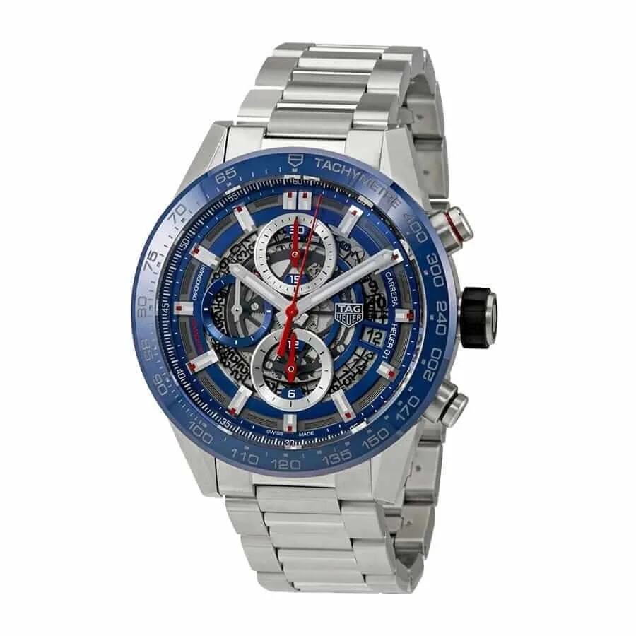 TAG Heuer Carrera 01 CAR201T “Blue Skeleton Dial” Precision Replica Edition — detail 2